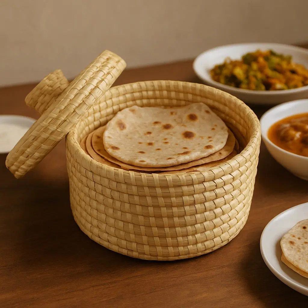 Roti Storage Natural color Basket